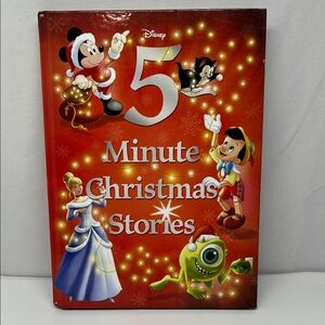 Disney Red Christmas Storybook with Characters